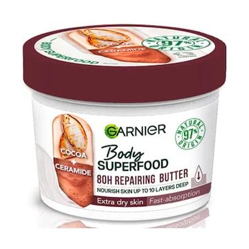 Garnier Body Superfood Възстановяващо масло за тяло с какао и серамиди 380 мл