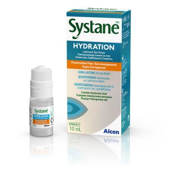 Alcon Systane Hydration Овлажняващи капки за очи без консерванти 10 мл