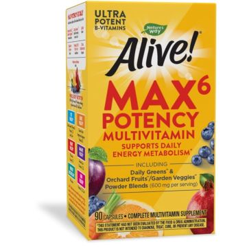 Nature's Way Alive Max 6 Potency Мултивитамини максимум сила x 90 капсули