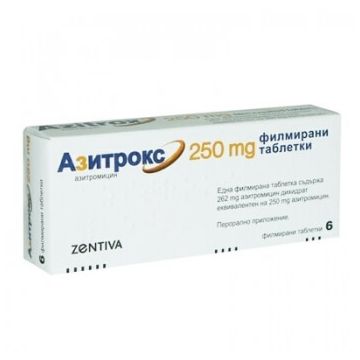 Азитрокс 500 мг х 6 таблетки Zentiva