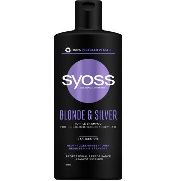 Syoss Blonde & Silver Шампоан за руса и сива коса 440 мл