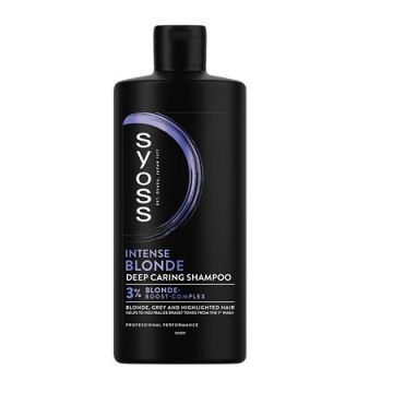 Syoss Intense Blonde Шампоан за руса и сива коса 440 мл