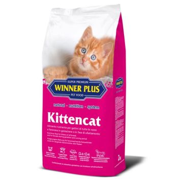 Winner Plus Kittencat Пълноценна храна с пуешко месо за малки и подрастващи котенца от всички породи 2 кг