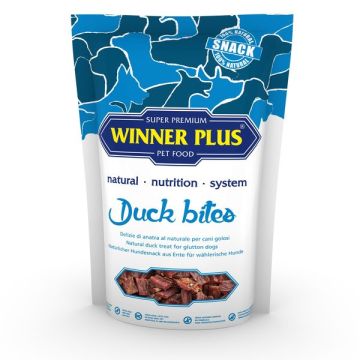 Winner Plus Duck Bites Хапки с качествено патешко месо лакомство за кучета 100 гр