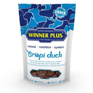 Winner Plus Crispi Duck Хрупкаво лакомство за кучета с качествено патешко месо 100 гр