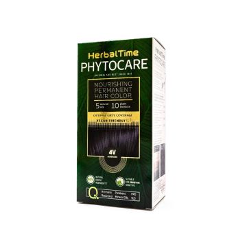 Herbal Time Phytocare Подхранваща трайна боя за коса 4V Патладжан