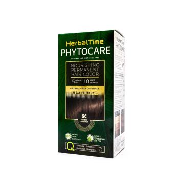 Herbal Time Phytocare Подхранваща трайна боя за коса 5C Златист кестен