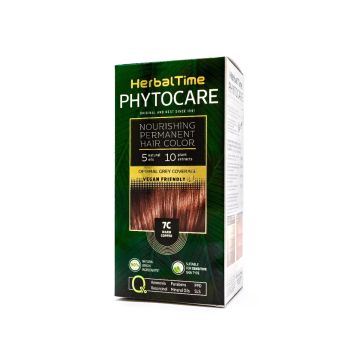 Herbal Time Phytocare Подхранваща трайна боя за коса 7C Топло меден