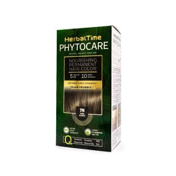 Herbal Time Phytocare Подхранваща трайна боя за коса 7N Тъмно рус
