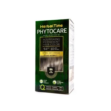 Herbal Time Phytocare Подхранваща трайна боя за коса 8А Пепеляво рус