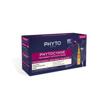Phyto Phytocyane Tерапия против реактивен косопад при жени 12 ампули х 5 мл