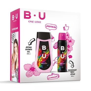 B.U. One Love Дезодорант спрей за жени 150 мл + B.U. One Love Душ гел за тяло 250 мл Комплект