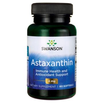 Swanson Astaxanthin Астаксантин 4 мг х 60 софтгел капсули