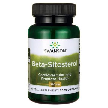 Swanson High Potency Beta-Sitosterol Високоефективен Бета-Ситостерол x 30 капсули