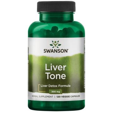 Swanson Liver Tone Liver Detox Formula Формула за детоксикация на черния дроб 300 мг х 120 капсули