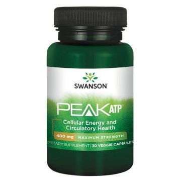 Swanson Maximum Strength Peak ATP 400 Супер мощен АТФ 400 мг х 30 капсули