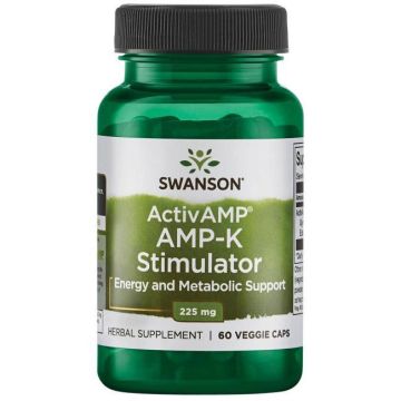 Swanson ActivAMP AMP-K Stimulator Активен AMP AMP-K стимулатор 225 мг х 60 капсули
