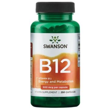 Swanson Vitamin B12 Витамин Б12 500 мкг х 250 капсули
