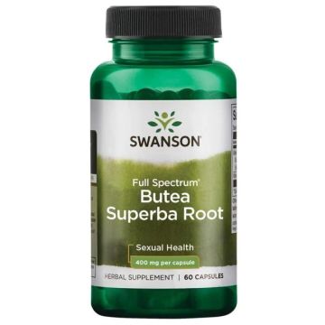 Swanson Full Spectrum Butea Superba Root Пълен спектър корен от Бутеа Суперба 400 мг х 60 капсули