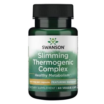 Swanson Slimming Thermogenic Complex - Featuring Slendacor Термогенен комплекс за отслабване 450 мг х 60 капсули