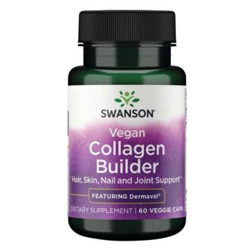 Swanson Vegan Collagen Builder - Featuring Dermaval Веган добавка за изграждане на Колаген х 60 капсули
