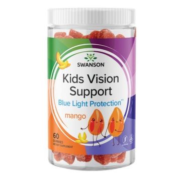 Swanson Kids Vision Support - Mango За зрението на децата - манго х 60 дъвчащи таблетки