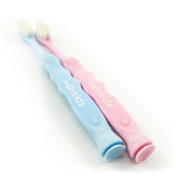 Nano-b Kids Антибактериална четка за зъби за деца със сребрърни власинки Синя
