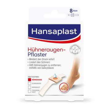 Hansaplast Пластири за мазоли със салицилова киселина х8 бр