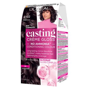 L’Oreal Casting Creme Gloss Боя за коса без амоняк 4102 Cool Chestnut