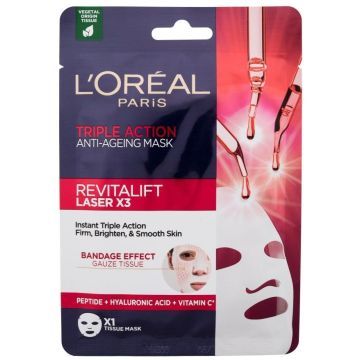 L’Oreal Revitalift Laser X3 Лист-маска за лице против стареене 28 гр