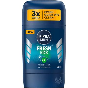 Nivea Men Fresh Kick Дезодорант стик против изпотяване за мъже 50 мл