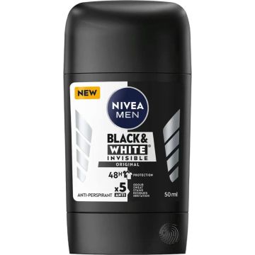 Nivea Men Black & White Invisible Original Дезодорант стик против изпотяване за мъже 50 мл