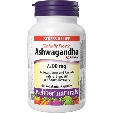 Webber Naturals Ashwagandha Ашваганда 7200 мг х 60 капсули