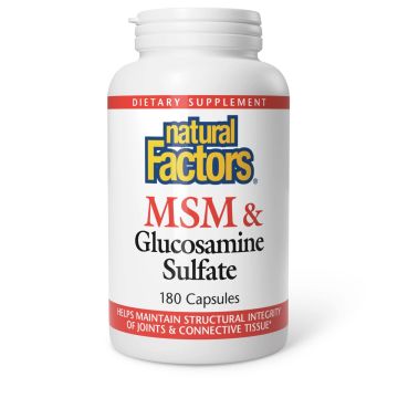 Natural Factors MSM + Glucosamine МСМ + Глюкозамин сулфат х 180 капсули