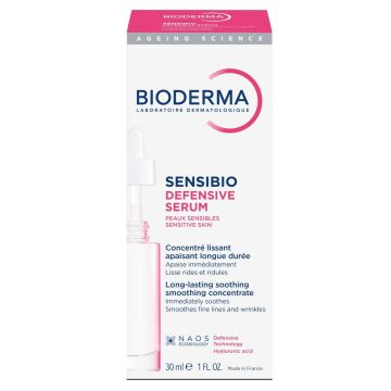 Bioderma Sensibio Defensive Успокояващ и хидратиращ серум за лице с чувствителна кожа 30 мл