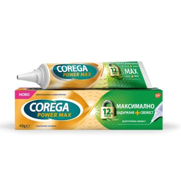 Corega Max Hold + Fresh Корега Фиксиращ крем за зъбни протези 40 гр