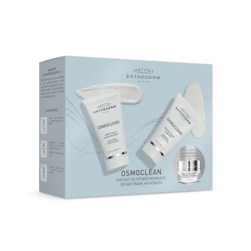 Esthederm Osmoclean Нежен крем за почистване на пори 75 мл + Esthederm Osmoclean Озаряваща маска за лице с изглаждащ ефект 75 мл + Подарък Комплект