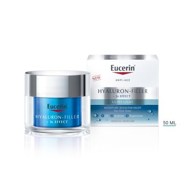 Eucerin Hyaluron-Filler Ultra Light Ултра лек хидратиращ нощен крем за всеки тип кожа 50 мл