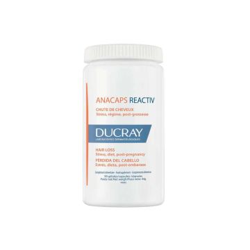 Ducray Anacaps Reactive Хранителна добавка срещу реактивен косопад х 90 капсули