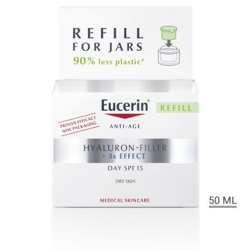 Eucerin Hyaluron-Filler Дневен крем за суха кожа - пълнител SPF15 50 мл 