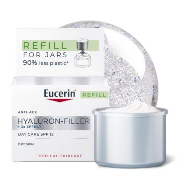 Eucerin Hyaluron-Filler Дневен крем за суха кожа SPF15 50 мл Пълнител