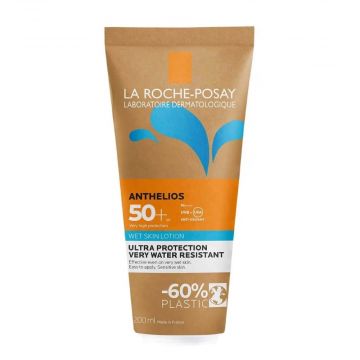 La Roche-Posay Anthelios Wet Skin SPF50+ Слънцезащитен лосион за лице и тяло 200 мл Еко опаковка