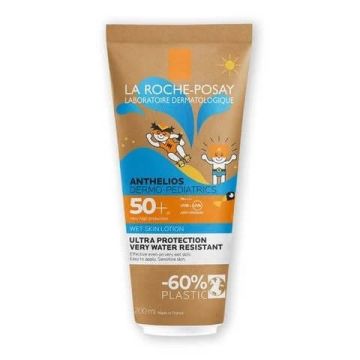 La Roche-Posay Anthelios Wet Skin SPF50+ Слънцезащитен лосион за деца 200 мл Еко опаковка