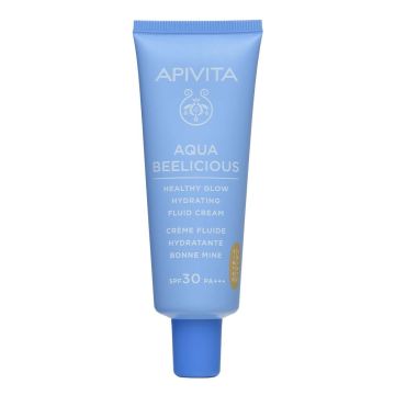 Apivita Aqua Beelicious Тониран хидратиращ озаряващ флуид за лице SPF30 40 мл