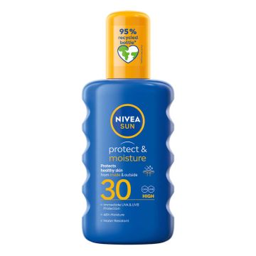 Nivea Sun Protect & Moisture Слънцезащитен спрей SPF30 200 мл