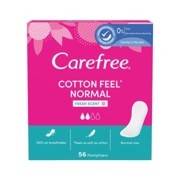 Carefree Cotton Feel Normal Fresh Ежедневни дамски превръзки х 56 бр