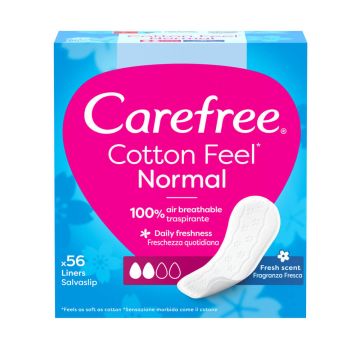 Carefree Cotton Feel Normal Fresh Ежедневни дамски превръзки х 56 бр