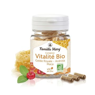 Vitalite Bio Био витален комплекс с мака, пчелно млечице и ацерола х 60 капсули Famille Mary