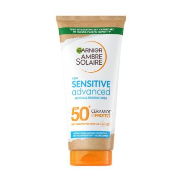 Garnier Ambre Solaire Sensitive Слънцезащитно мляко SPF50 175 мл