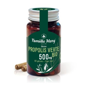 Propolis Verte Bio Био зелен прополис 500 мг х 60 капсули Famille Mary